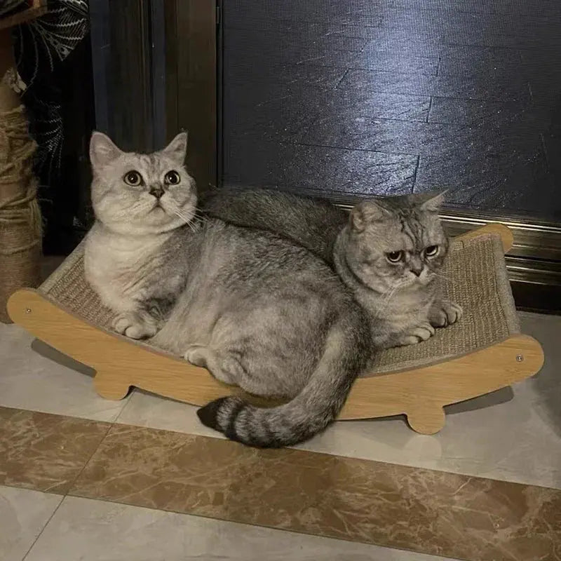 Wooden Cat Scratching Recliner - TailTalker.com