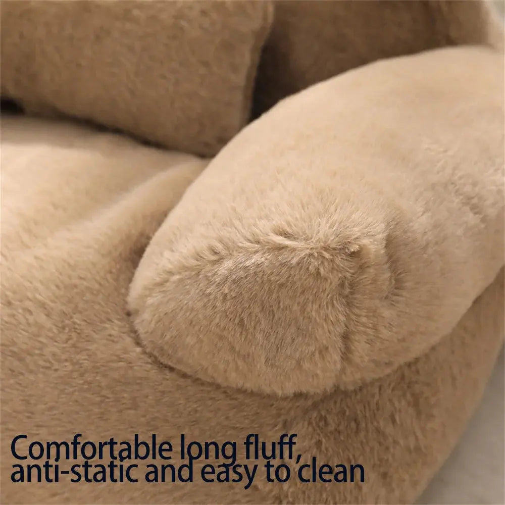 Cozy Plush Pet Sofa Bed TailTalker.com