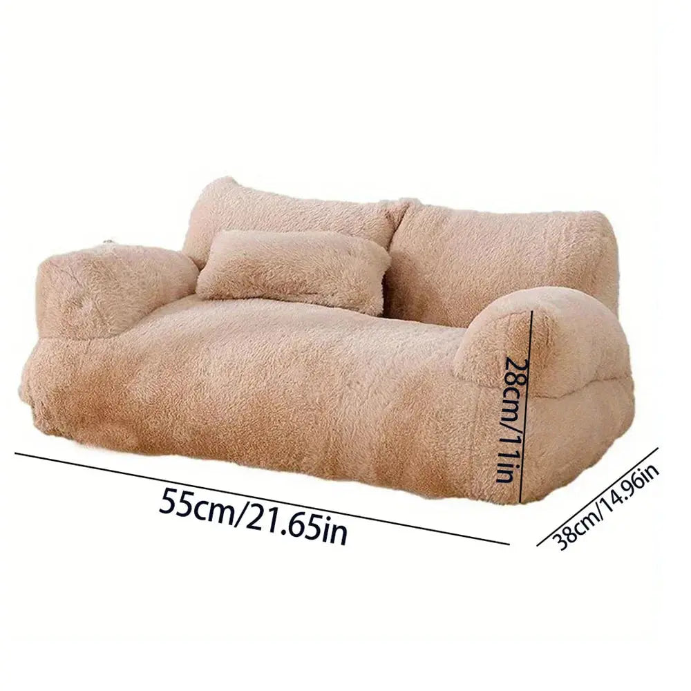 Cozy Plush Pet Sofa Bed TailTalker.com