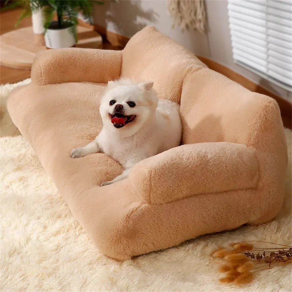 Cozy Plush Pet Sofa Bed TailTalker.com