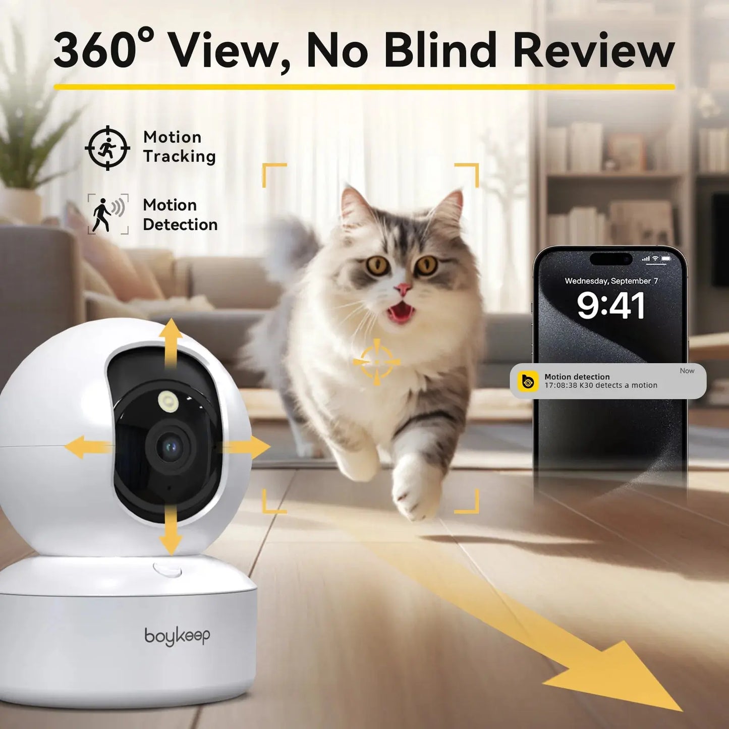 Boykeep Pet Camera WiFi Security TailTalker.com